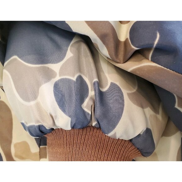 VTG Columbia Hunting Bomber Puffer Jacket Size Medium Reversible Duck Camo Brown - Picture 11 of 11